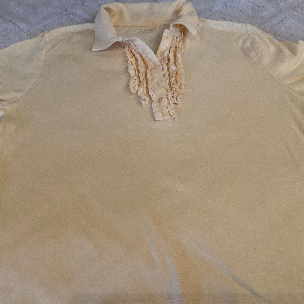 Appleseeds short sleeve medium top in yellow